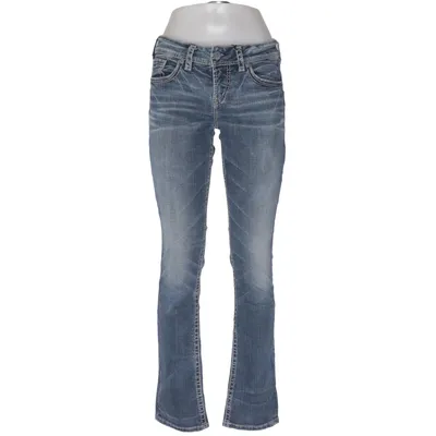 Jeans (Suki Mid Slim) från Silver Bomull, Elastan, Polyester, Viskos
