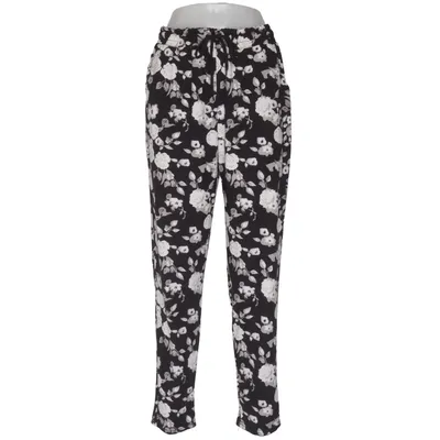Pants (Black, White) from Eleuek Bamboo, Cotton, Elastane