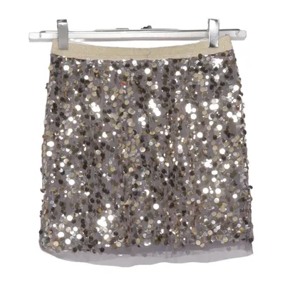 Skirt (Gray, Gold) from Lindex Kids Polyester