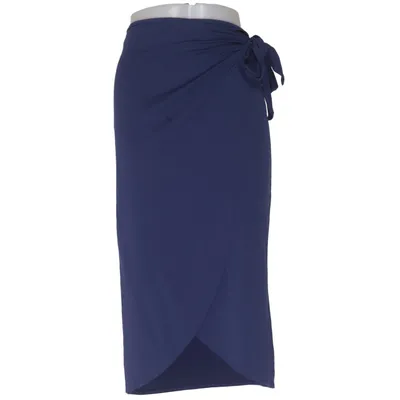 Wrap skirt (Blue) from Zero Elastane, Polyamide, Viscose