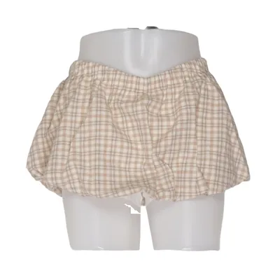 Shorts (Beige, White) from Blondila Cotton