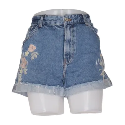 Denim shorts (Blauw) van Mango Denim Katoen, Polyester