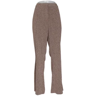 Pantalon patte d'éléphant (Marron) de Ms Mode Élasthane, Fibre métallique, Polyester