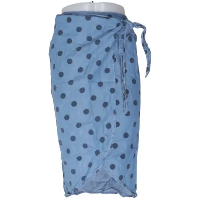 Jupe portefeuille (Bleu, Noir) de Mango Casual Lyocell