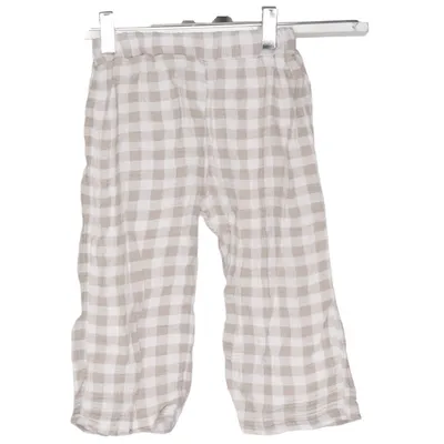 Pantalon de pyjama (Beige, Blanc) Coton