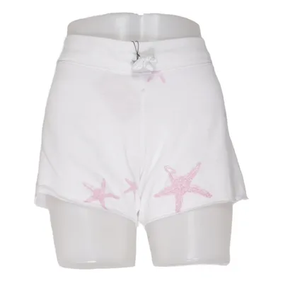 Sweat shorts (White, Pink) from Juvia Cotton, Polyester