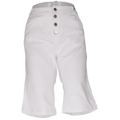 Short en jean (Blanc) de Friendtex Coton, Élasthane