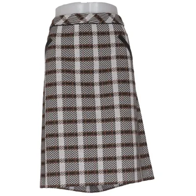 Nederdel (Sort, Hvid, Brun) fra Frank Walder Akryl, Elastan, Polyester, Polyurethan, Viscose