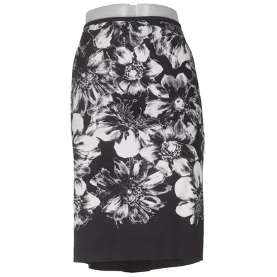 Jupe (Noir, Blanc) de Ann Taylor Coton, Élasthane, Polyester
