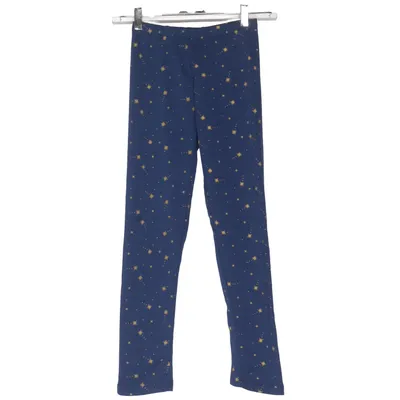 Leggings (Blå, Guld) fra Tissaia Basics Bomuld, Genanvendt polyester