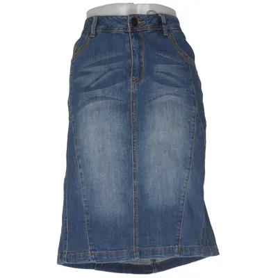 Jeansrock (Blau) von Denim Identity by Zizzi Baumwolle, Elasthan