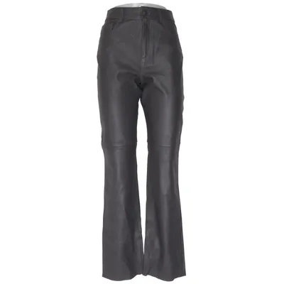 Læderbukser (Grå) fra H&M Læder