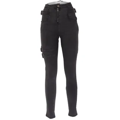 Spijkerbroek (Grijs) van Fashion Nova Katoen, Elastaan