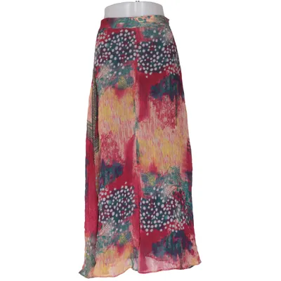 Jupe longue (Rouge, Multicolore) de Zara Polyester, Viscose