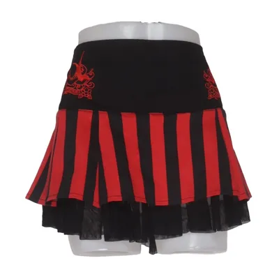 Skirt (Black, Red) from Mercy Cotton