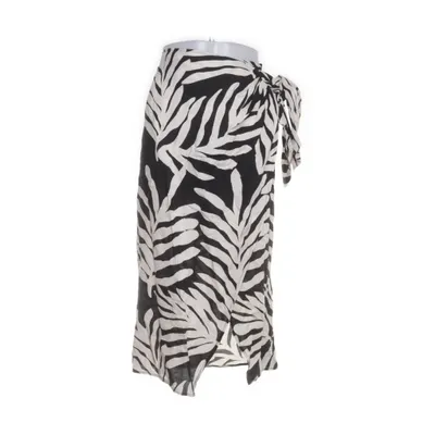 Maxi rok (Beige, Zwart) van H&M Viscose, Linnen