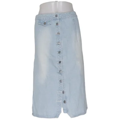 Jeansnederdel (Blå) fra Boohoo Blue Bomuld