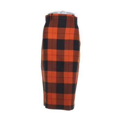 Nederdel (Orange, Sort) fra Zara Woman Polyester, Viscose, Uld