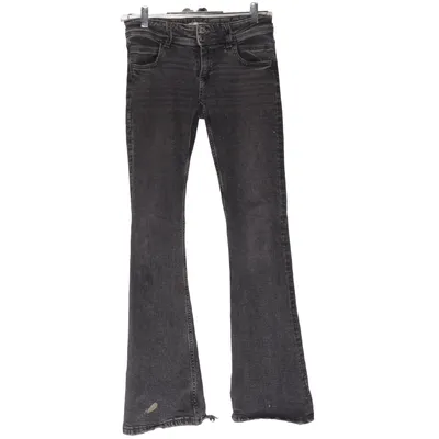 Jeans (Grå) från Gina Tricot Bomull, Elastan