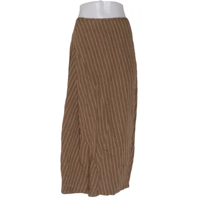 Långkjol (Brun, Beige) från Lilith Acetat, Linne, Viskos