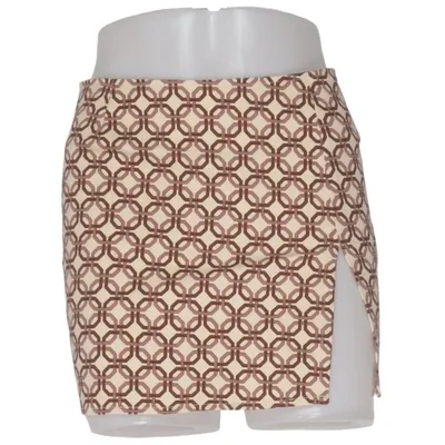 Skirt (Beige, Brown) from Motel Cotton, Elastane