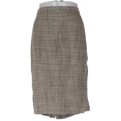 Skirt (Brown) from Lindon Linen, Polyamide, Viscose