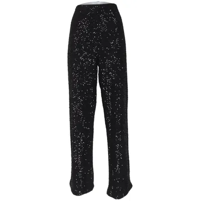 Broek (Zwart, Zilver) van H&M Elastaan, Polyester