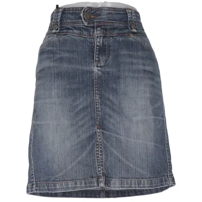 Jupe en jean (Bleu) de Zero Coton, Élasthane