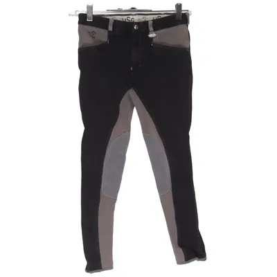 Pantalon d'équitation (Noir, Gris) de USG Coton, Élasthane, Polyamide, Polyuréthane