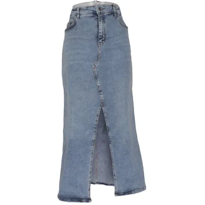 Denim skirt (Blue) from Lucky Brand Cotton, Elastane