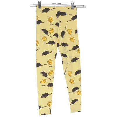 Leggings (Gul, Sort) fra Mini Rodini Bomuld, Elastan
