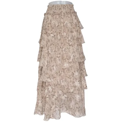 Maxi nederdel (Beige, Brun) fra Buch Copenhagen Bomuld, Polyester