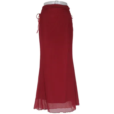 Jupe longue (Rouge) de Romwe Élasthane, Polyester