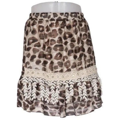 Kjol (Brun, Beige) från Laura Jane Elastan, Polyester