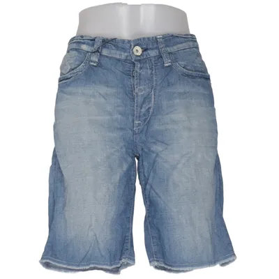 Denim shorts (Blauw) van Nolita Katoen, Linnen