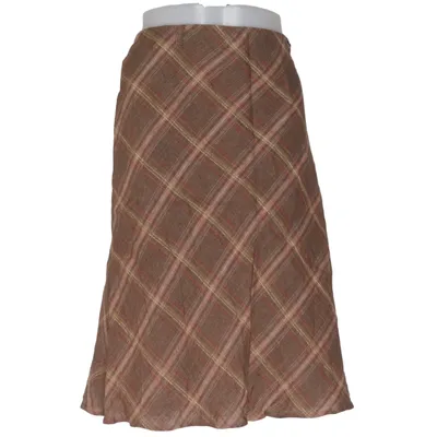 Skirt (Brown) from Giorgio Linen, Polyamide, Viscose