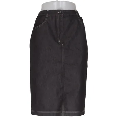 Jupe en jean (Noir) de Marielle Gardelle Coton, Élasthane, Polyester