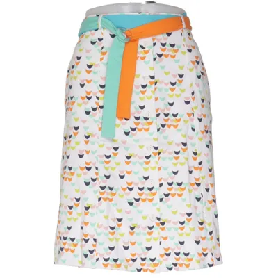 Skirt (White, Multicolored) from Wow To Go Cotton, Elastane