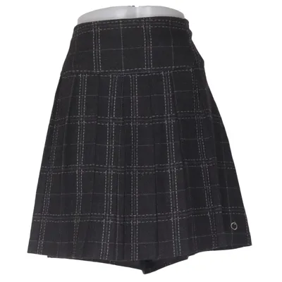 Kjol (Grå) från Number One Polyester, Viskos, Ull