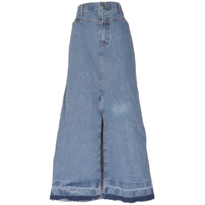 Denim skirt (Blue) from Mango Recycled cotton