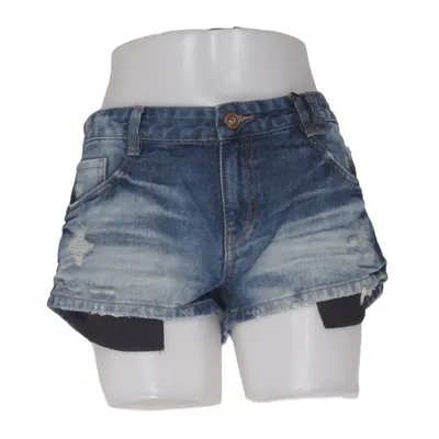 Short en jean (Bleu) de The Denim Collection Coton