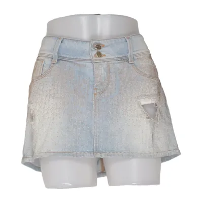 Jupe en jean (Bleu) de Met Coton, Élasthane