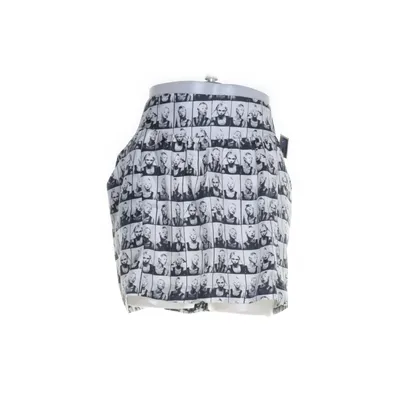 Skirt (White, Black) from Andy Warhol by Pepe Jeans Silk, Polyester