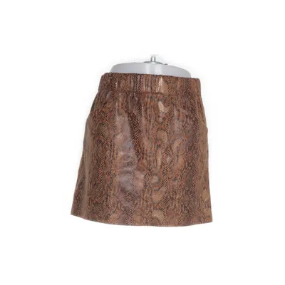 Jupe (Marron, Multicolore) de Costes Rebel Élasthane, Polyester