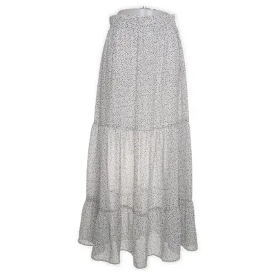 Maxi rok (Wit, Zwart) van H&M Modern Classic Polyester