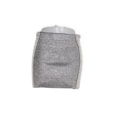 Skirt (Silver) from Zoe Karssen Elastane, Metallic fiber, Polyester, Viscose