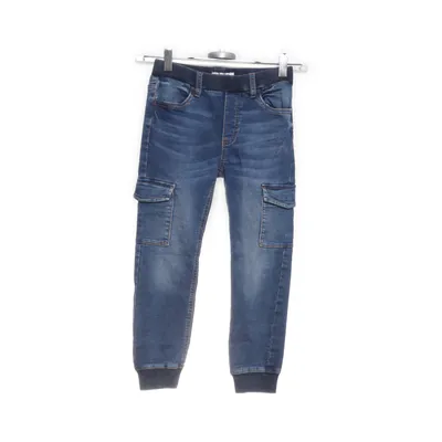 Cargobyxor (Blå) från Lindex Bomull, Elastan, Polyester