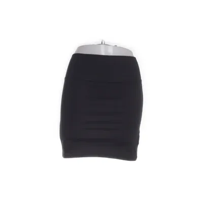 Kjol (Svart) från Basics Bomull, Elastan