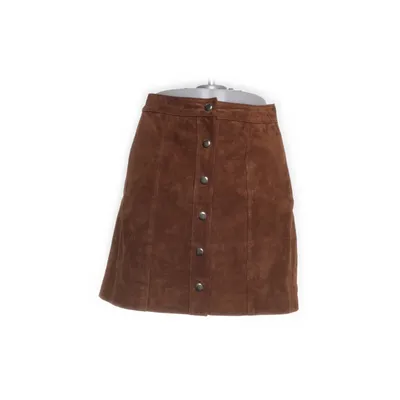 Läderkjol (Brun) från Stradivarius Skinn