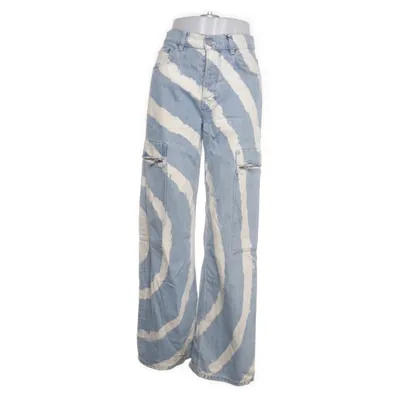 Cargobyxor (Blå, Vit) från Ganni Bomull, Polyester